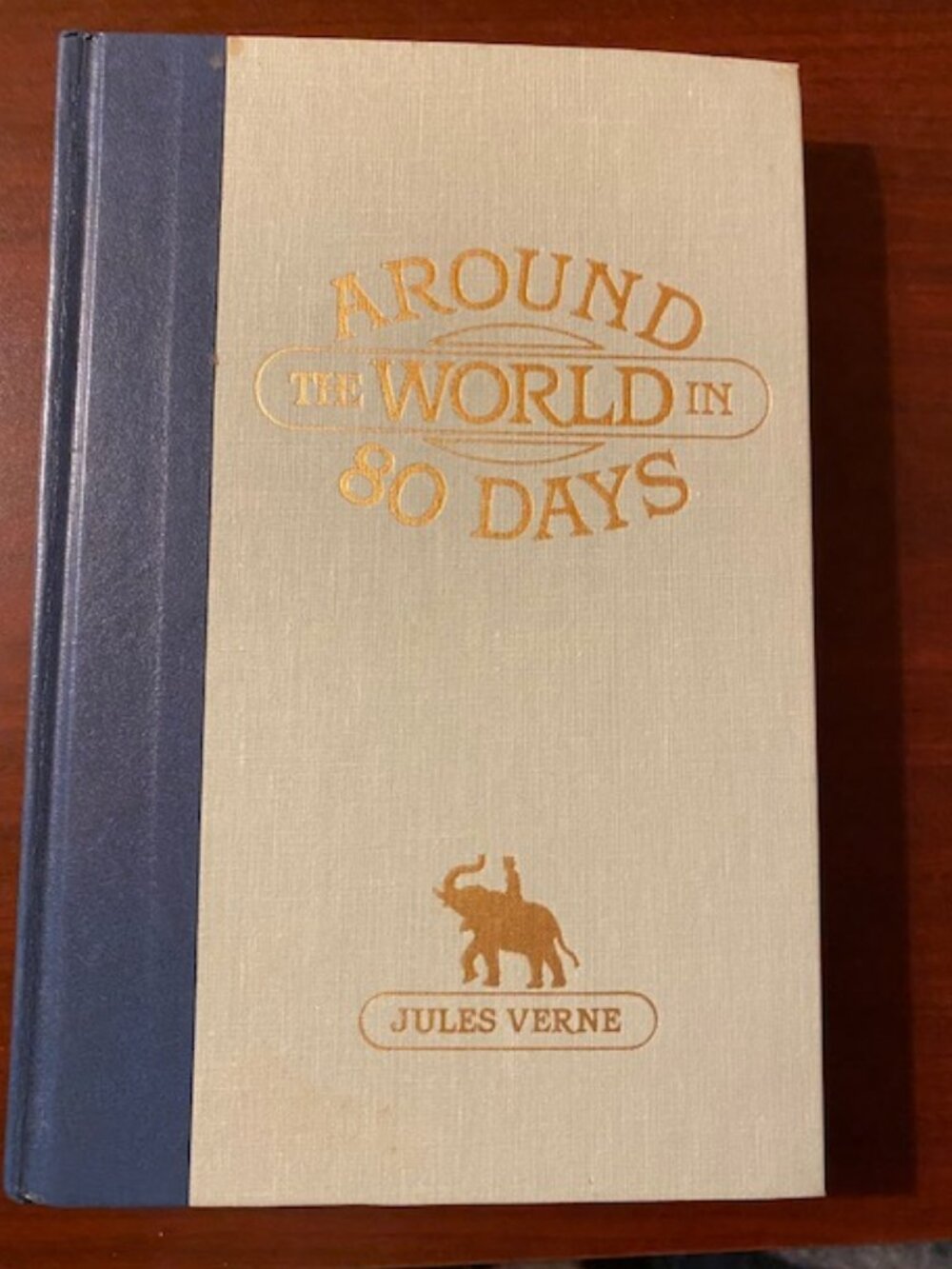 Around the World in 80 Days by Jules Vern 1988 Hardcover Like New W/ Pamphlet
